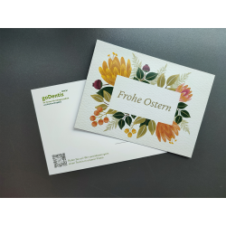 Postkarte Blumen - Frohe...