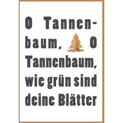 Karte Weihnachtsbaum aus Kork